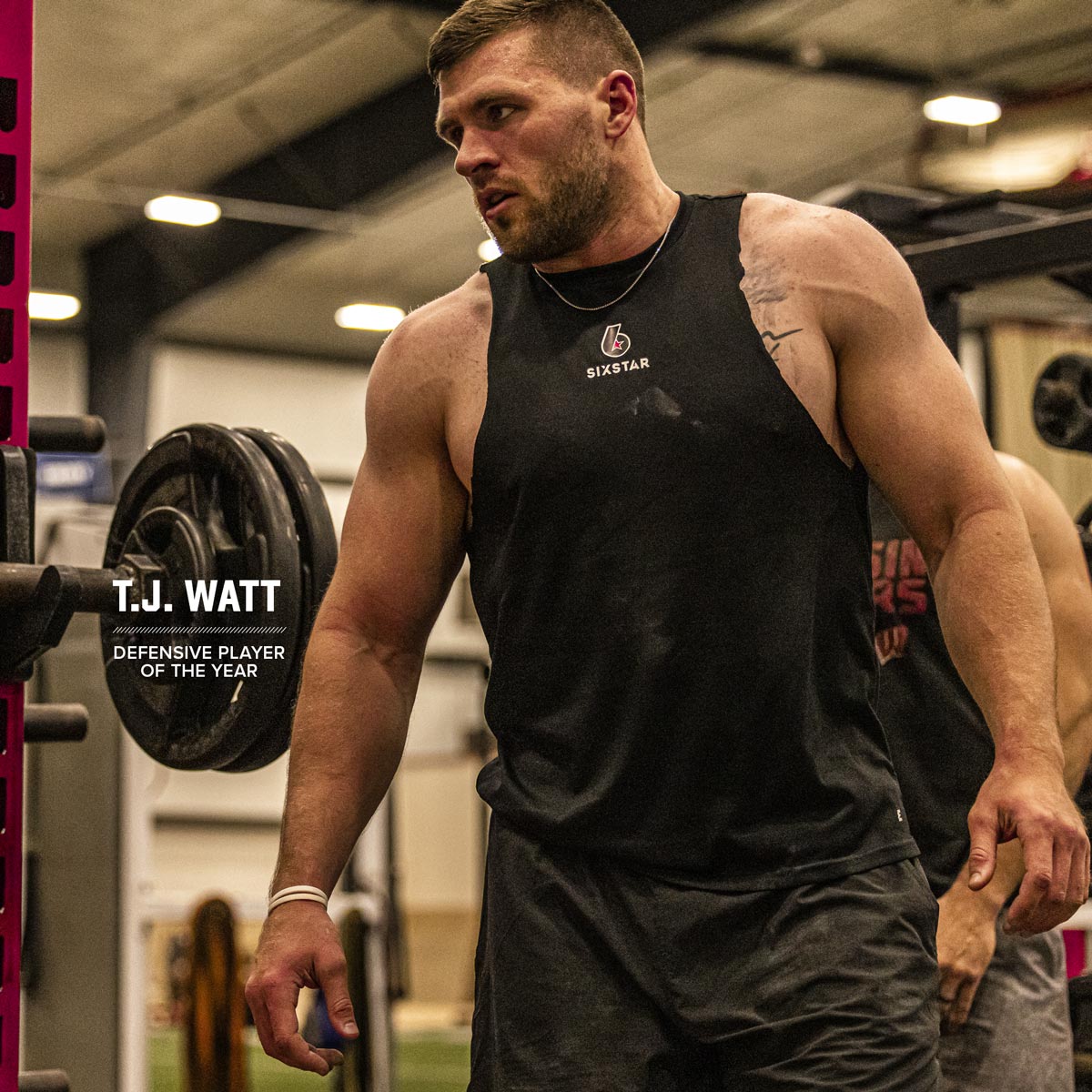 T.J. Watt training in the gym