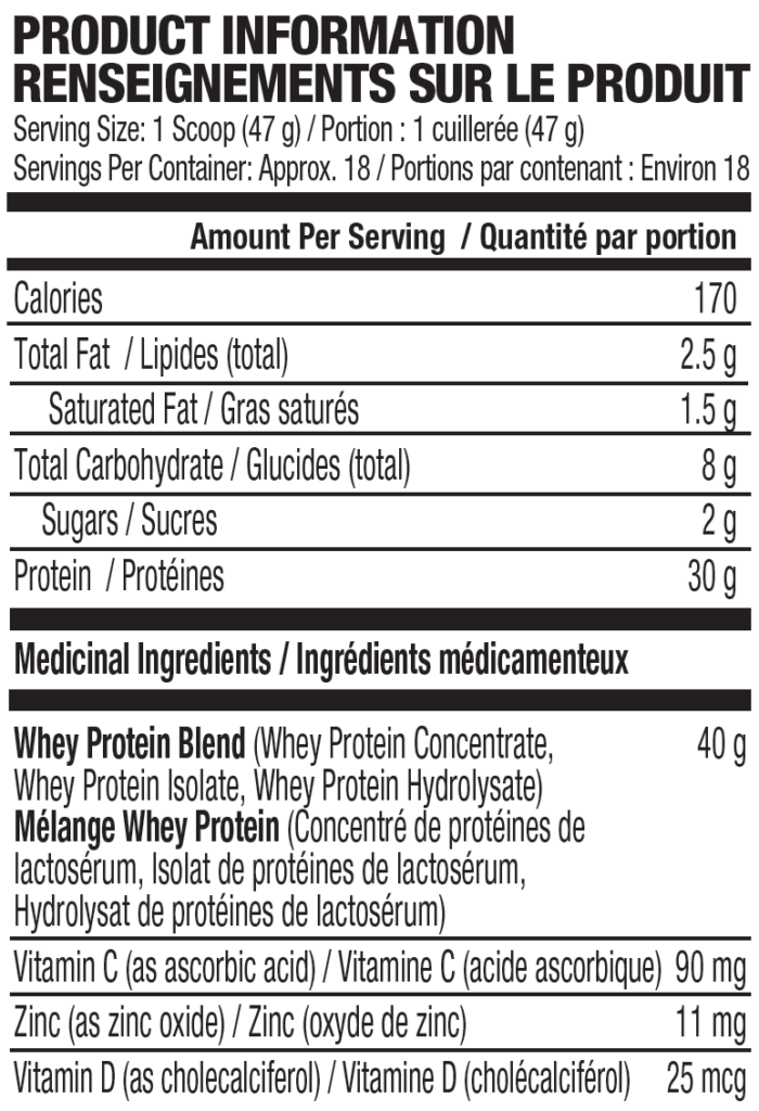 Product Information: SIXSTAR 100% Whey Protein Plus Kellogg's Frosted Flakes®