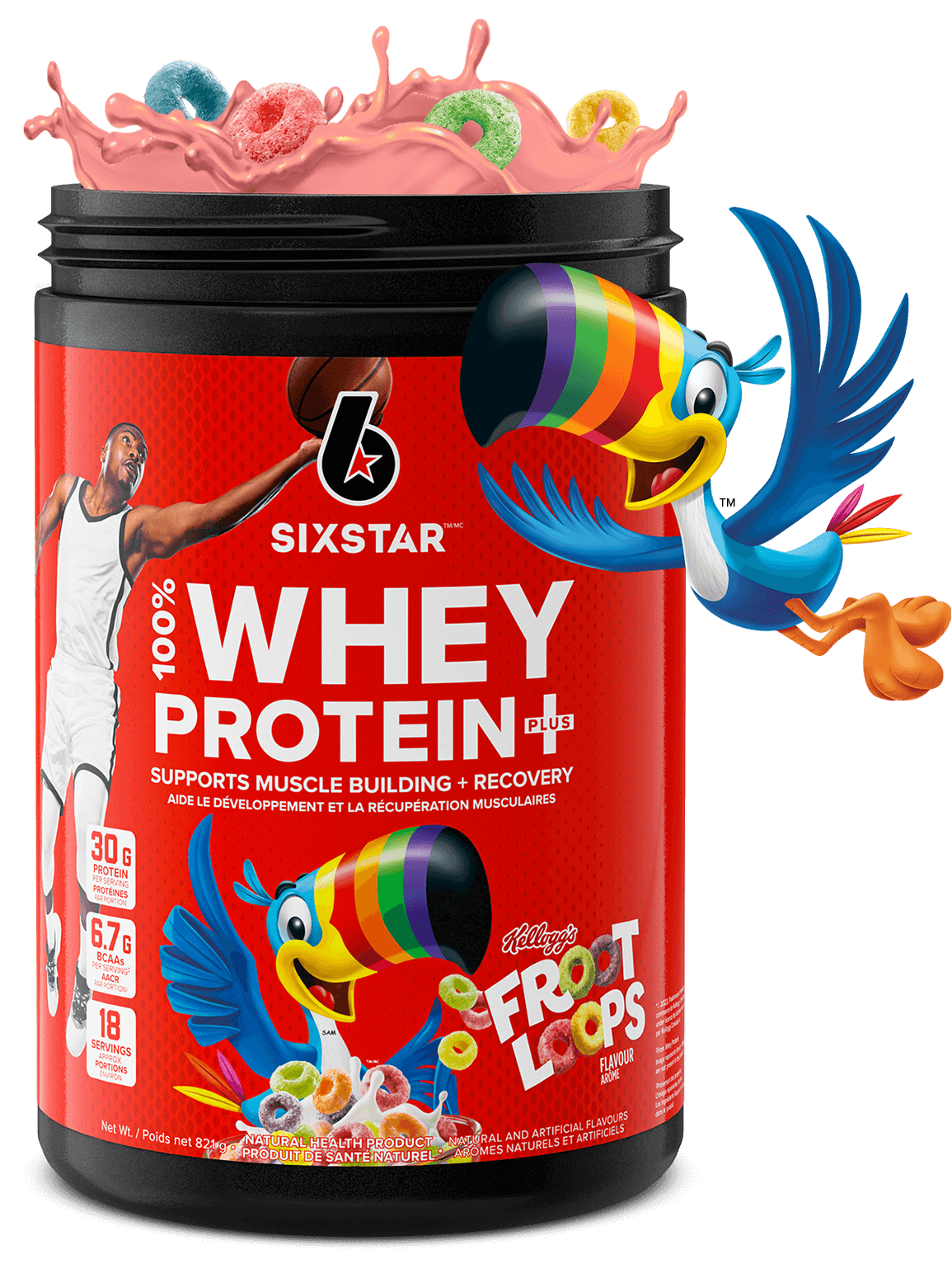 SIXSTAR 100% Whey Protein Plus Kellogg's Froot Loops®